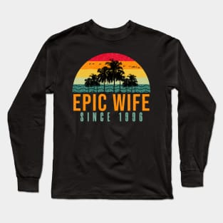 Epic Wife Since 1996 - Funny 25th wedding anniversary gift for her Long Sleeve T-Shirt